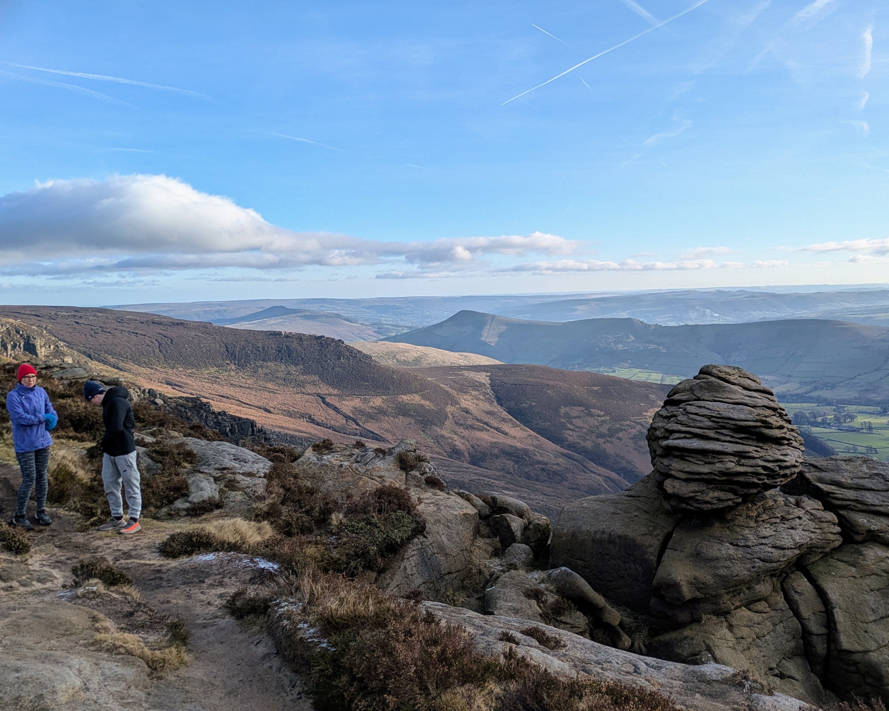 A moment of choosing presence over “later” — a walk in the Peak District with my son.